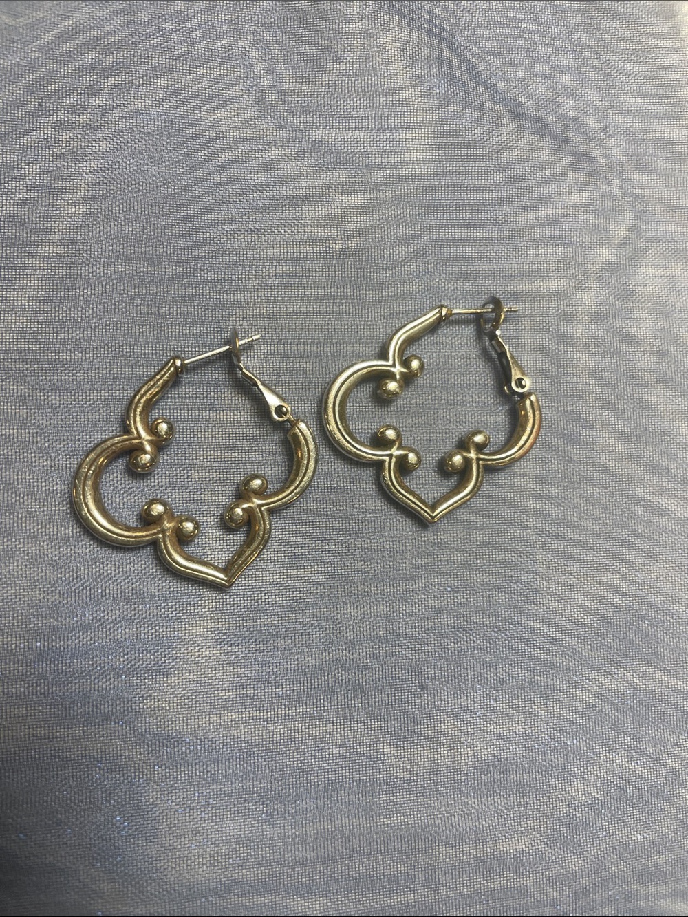 Gold Trellis Hoop Earrings - Women Jewelry